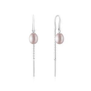 Cercei lungi cu lant si perle naturale roz pudra din argint DiAmanti SK23109E_L-G (Argint 925‰ 1 g.) Cercei lungi cu lant si perle naturale roz pudra din argint DiAmanti SK23109E_L-G (Argint 925‰ 1 g.)